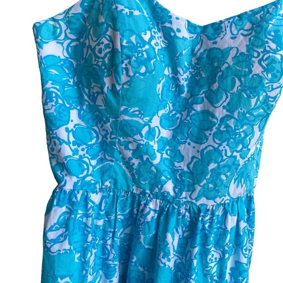 Lilly Pulitzer shorly blue shes a fox Ollie fit & flare summer dress sz4 - Picture 4 of 10